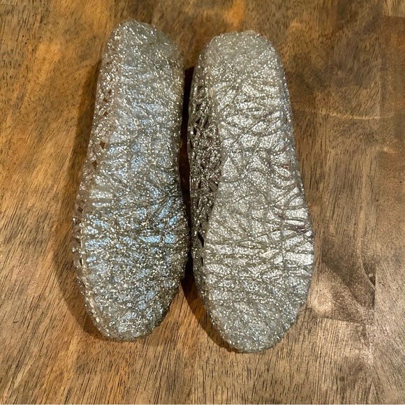 Kunsto Women's Jelly Silver Flats EU size 36/ US 5.5 - Picture 3 of 4